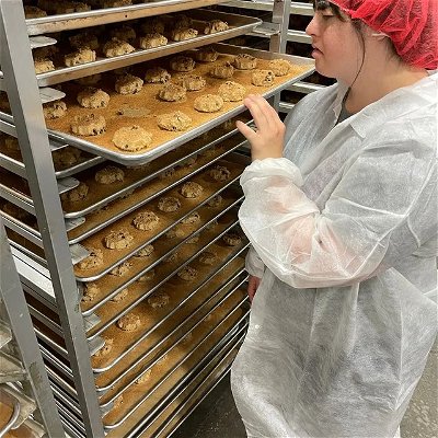 Quality check! As the owner of Collettey’s Cookies I like to keep a close eye on all that’s going on. My goal is to always provide you with the best of the best from when you place your order to when it shows up at your doorstep. My team and I work hard to ensure that every batch of cookies is made with the same quality as our very first batch. 

I think of you all as more than customers, but a community - and I’m so thrilled to have your continued love and support of what I do. 

#ColletteysCookies #ColletteysLeadershipProgram #disabled #disability #disabilities #differentlyabled #disabledcommunity #differentlyabledcommunity #bestcookies #cookies #cookielover #community #collettedivitto #businessowner #businessoperations #femaleceo #womeninbusiness #baking #freshlybaked #orderonline