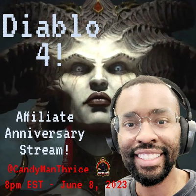 Can't believe it's been another year since I became a Twitch Affiliate! 🥳 To celebrate, I'm having a special stream tonight at 8pm EST. I'll be playing some of Diablo 4, and I have some new goal giveaways planned. Plus, the infamous wheel redemption is back! 🎉

Come hang out and celebrate with me! 🎮

#diablo
#twitchaffiliate
#twitch 
#twitchstreamer 
#blackgamers 
#blerd 
#supportsmallstreamers 
#diablo4 
#blackstreamers