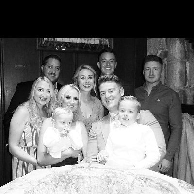Family. Yesterday my littlest sister and my littlest nephew got Christened together.