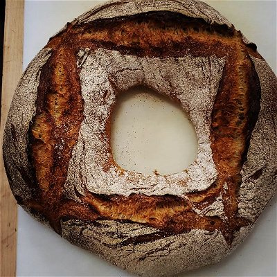 Whole wheat Rye sourdough, great for sandwiches! 

#baker #baking #bread #breadmaking #homemade #delish #fresh #freshlybaked