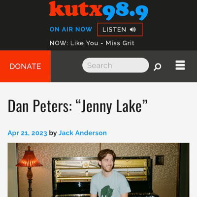 Jenny Lake is out in the world!! I want to recognize and thank the amazing community that brought this to life: Dimitris Goulimaris (@mitsos_dyc) was all over this track including on drum set, vocal harmony, and some really unique Bouzouki playing. Taylor Turner (@taylor.t) held things down on bass and Kimberly Zielnicki (@kimbo_slice.z) laid down some beautiful fiddle. We recorded with Britton Beisenherz (@ramblecreek) at his lovely Ramble Creek studio in Austin, and Jim Wilson did the mastering.

I'm also thrilled to announce that if you tune into KUTX 98.9 in Austin (or stream on kutx.org) at 12:55 Central time, you'll be serenaded by this folky road trip love song! Many thanks to @backhanderson and @kutx for featuring us as Song of the Day on release day!

#newmusicATX #release #originalmusic #folk #americana