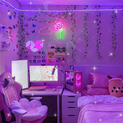 💕 a little (part of my) room  update 💕

 I’ve actually been working on my room this whole quarantine. If you know me, I constantly change it every month 🤣 but so far, i’m really loving this whole vibe ✨💕

(yes, im such a big fan of neon lights and rgb stuff even if i choose pink/purple in the end HAHAHA)

#roomdecor #pink #pinkgamingsetup #pinkgaming #roommakeover #pinkroom #gamergirl #kawaiiaesthetic #kawaii #gamergirls #pinkaesthetic #pinkkawaii #pinkgamer #pinkanime #setuppink #pinksetup #kawaiistuff #roomideas #gamergirlsetup #gamergirlaesthetic