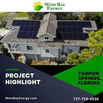 New incredible Project Highlight for our customer's solar panel installation in Tarpon Springs, Florida.

Looking to go solar? Contact us today! WestBayEnergy.com (727)758-4538
.
.
.
.
#solar #solarcompany #solarpanel #installation #projects #production #guarantees #quality #service #product #solarpanelnstallation
#tampabaysolar #StPeteSolar #FloridaSolar #FloridaSolarExperts
