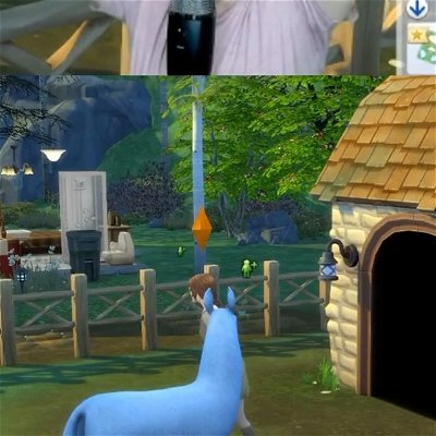 Over here just making blue llamas…nbd…#simstagram #sulsul #simstreamer #twitchsims