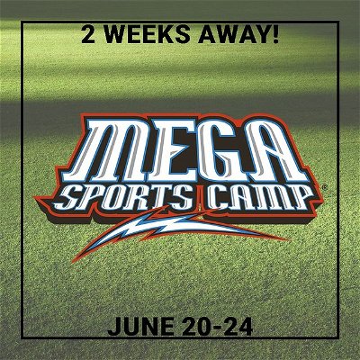 TWO WEEKS!  Mega Sports Camp teaches sports skills, has STEM activities and outdoor games, and is an absolute blast! (for kids that have finished K5 through Fifth)

Register today at: https://mountainview.churchcenter.com/registrations/events/1228438