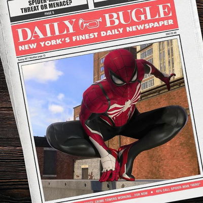 I see GOOD OLD TRIPLE J got a new image for his front page. I wonder who took this... Eddie is that you again? 🤔🕸️🕷️🕷️🕸️ #MarvelsSpiderMan2