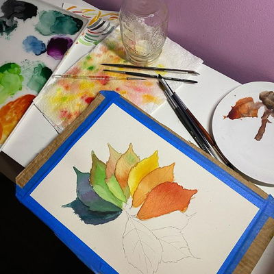 It’s fall! Or about to be fall . Working on a a new project while trying to be sane in grad school. Color blending those orange and reds are giving me some ideas.Maybe a snake in the future ? #fall #fallpainting #fallactivities #fallcolors #watercolor #watercolorpainting #watercolorart #watercolors #watercolors #fallleaves #fall #leaves #autumn #autumnvibes🍁 #practice #practicemakesperfect #practicemakesprogress