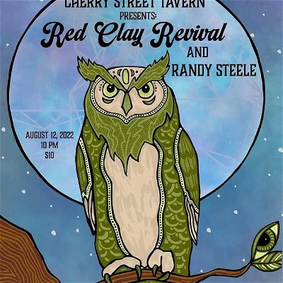 Great artwork by @love.bug.creations for next weekend’s show with @redclayrevival at @cherrystreettavern. Gonna be a big time!!!! 

#cherrystreet #cherrystreettavern #redclayrevival #chattanooga #tennessee #moccasinbender #songsfromthesuck #chattanoogatn #randysteele #CHAmusic #supportlocal #banjo #bluegrass #bluegrassbanjo #scruggsstylebanjo #guitar #martinguitar #songwriter #originalmusic
#randysteeleandthehighcoldwind #highcoldwind