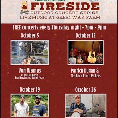 Free Show next Thursday Night!  Getting the word out now for a family friendly evening at the Fireside Concert Series!  I’ve played Fireside a few times over the years and it is always a special night. I’ll bring @justin.hupp.58 and @johnmartinboulware with me,  you bring the s’mores!  Big thanks to @outdoorchatt @chaparksdept @jsusman Terri Chapin & Phillip Grimes for starting and continuing this fantastic series. 
.
.
.
#chattanooga #tennessee #moccasinbender #songsfromthesuck #highcoldwind #chattanoogatn #randysteele #CHAmusic #supportlocal #banjo #bluegrass #bluegrassbanjo #scruggsstylebanjo #guitar #martinguitar #songwriter #originalmusic #fy #foryou #foryoupage
